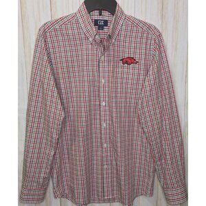 Cutter & Buck Button Up Shirt Men's Size Small Arkansas Razorback Sports